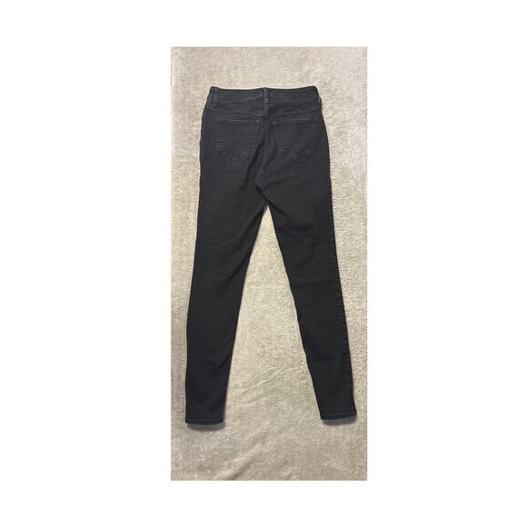 Old Navy Rockstar Women’s Black Skinny Jeans – Size 4L Stretchy - Picture 2 of 3